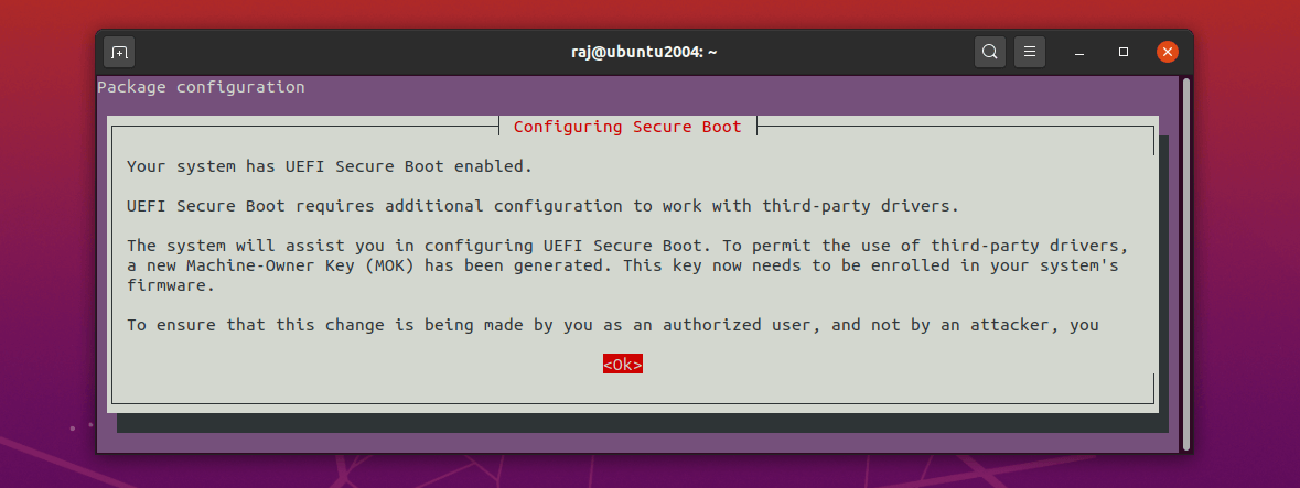 Configure Secure Boot