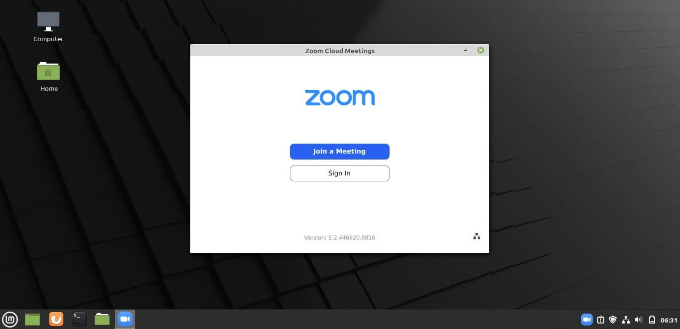 Zoom Client On Linux Mint 20