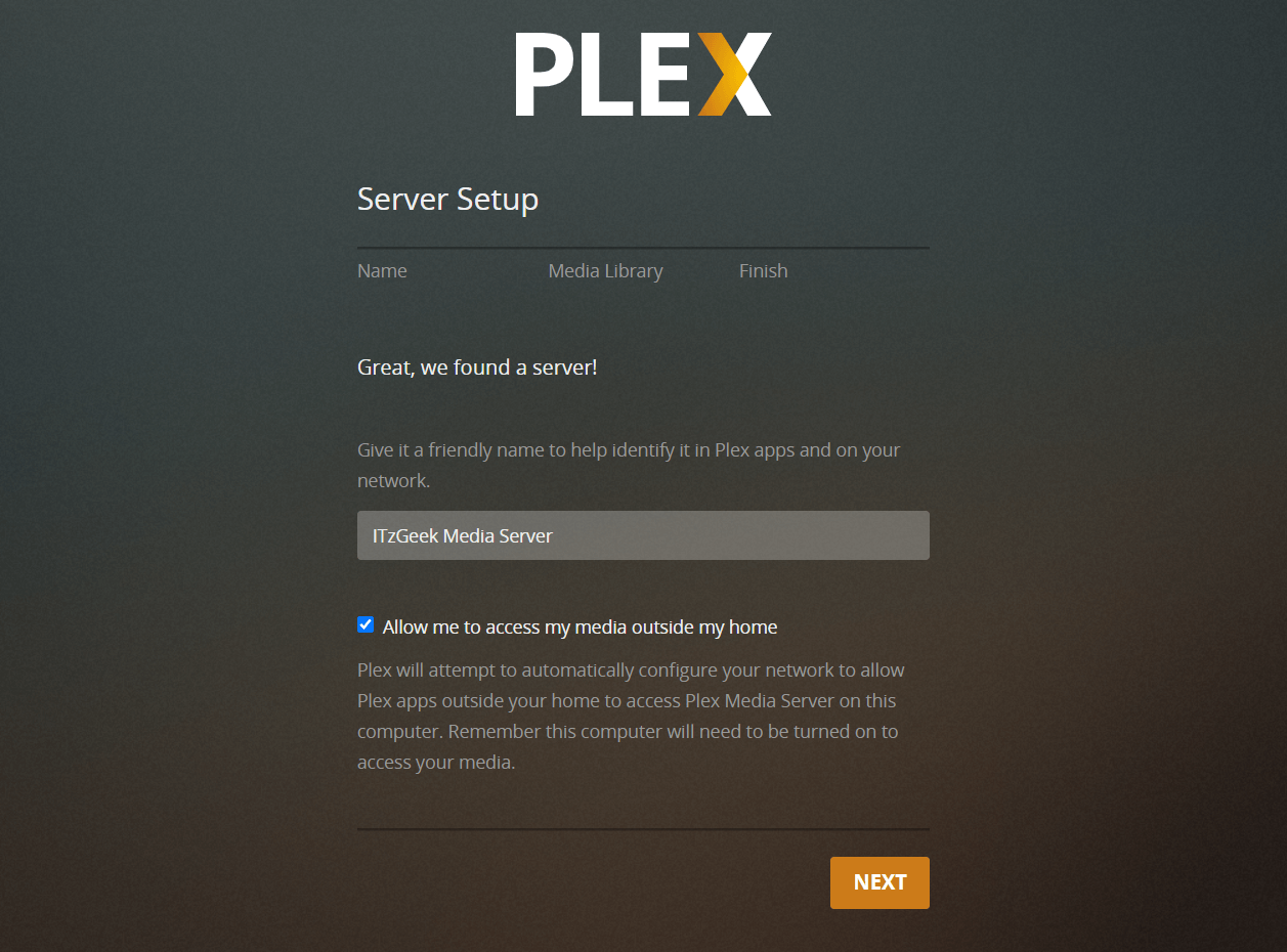 Plex Media Server Name