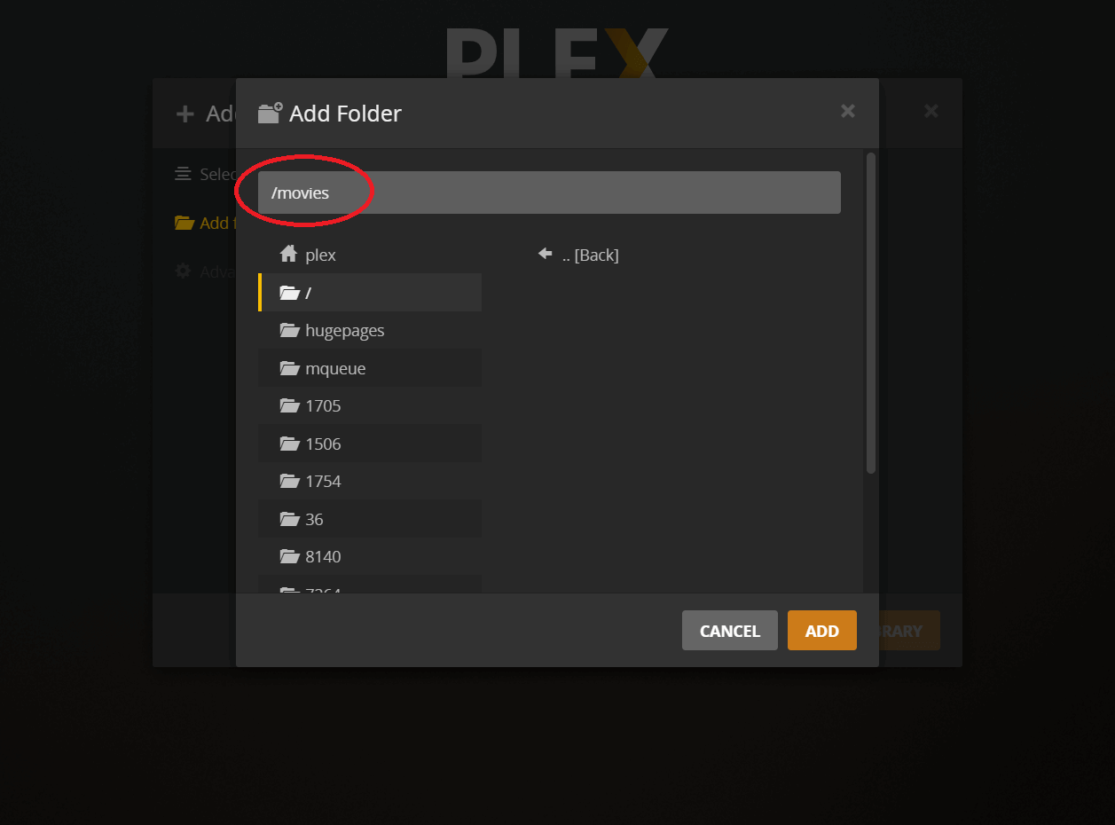 settings for plex media server linux