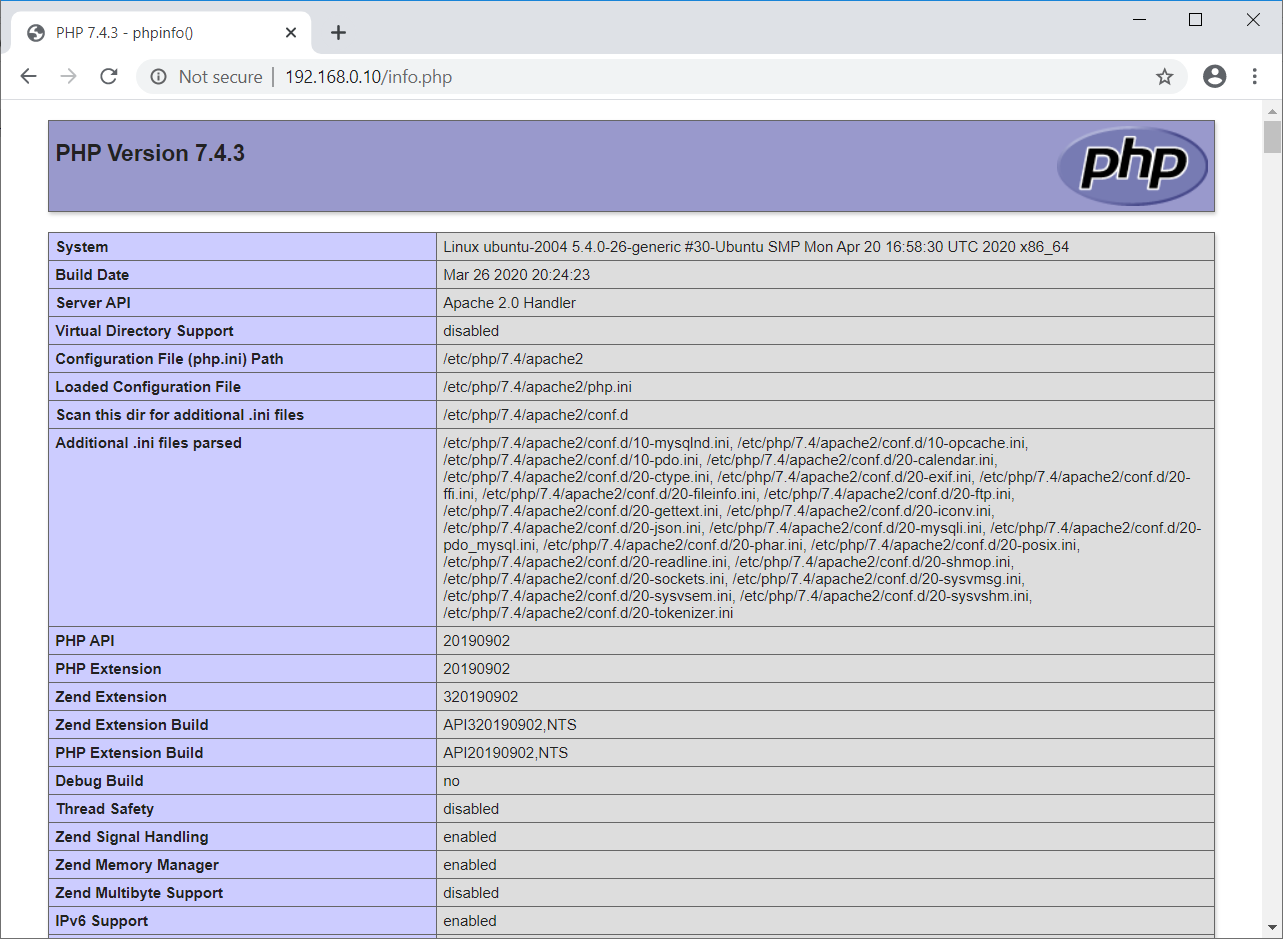 PHP Information