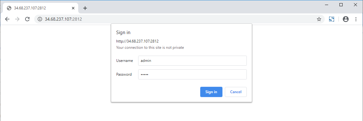 Monit Login Page