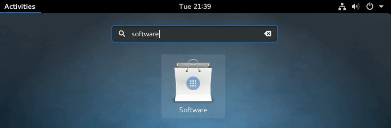 Upgrade Fedora 26 to Fedora 27 Workstation - Go to Software