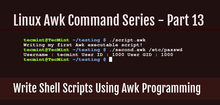 How to Write Scripts Using Awk Programming Language