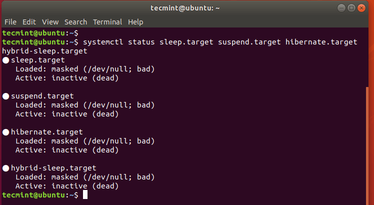 Verify Suspend and Hibernation in Ubuntu