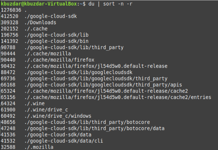 Sort “du” Command by Size- Output Largest to Smallest 1618541462 174 Sort du Command by Size Output Largest to Smallest