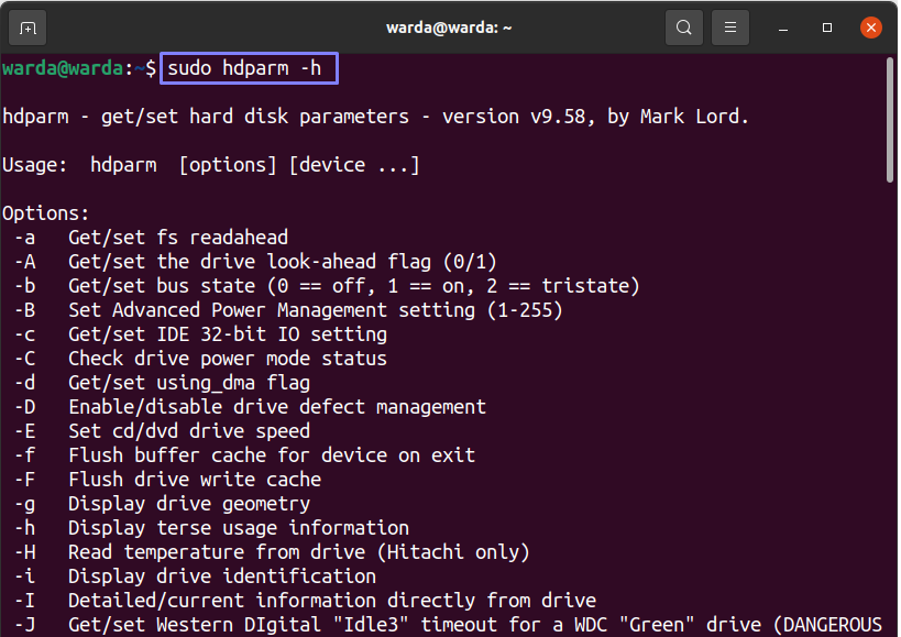 Linux hdparm Command Tutorial 1620071919 79 Linux hdparm Command Tutorial