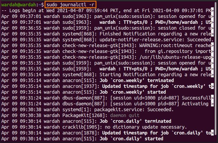 How to Use Linux Journalctl Command? 1620431799 842 How to Use Linux Journalctl Command