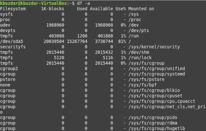 linux “df” command examples Linux “df” Command Examples 1622112344 924 Linux df Command Examples