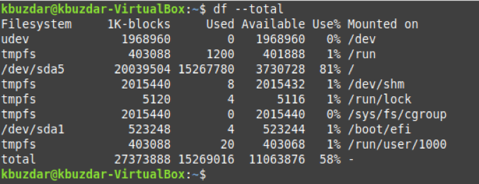 linux “df” command examples Linux “df” Command Examples 1622112345 7 Linux df Command Examples