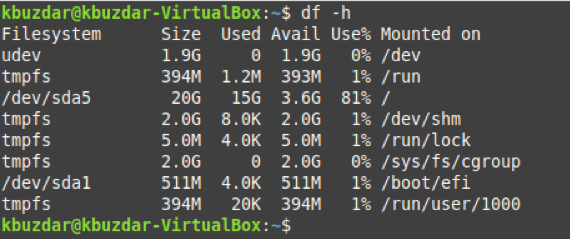 linux “df” command examples Linux “df” Command Examples 1622112346 745 Linux df Command Examples