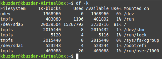 linux “df” command examples Linux “df” Command Examples 1622112347 13 Linux df Command Examples