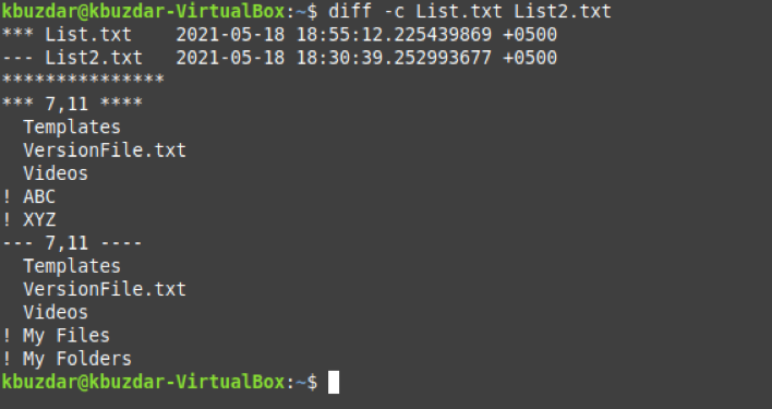 linux “diff” command examples Linux “diff” Command Examples 1623016767 29 Linux diff Command Examples