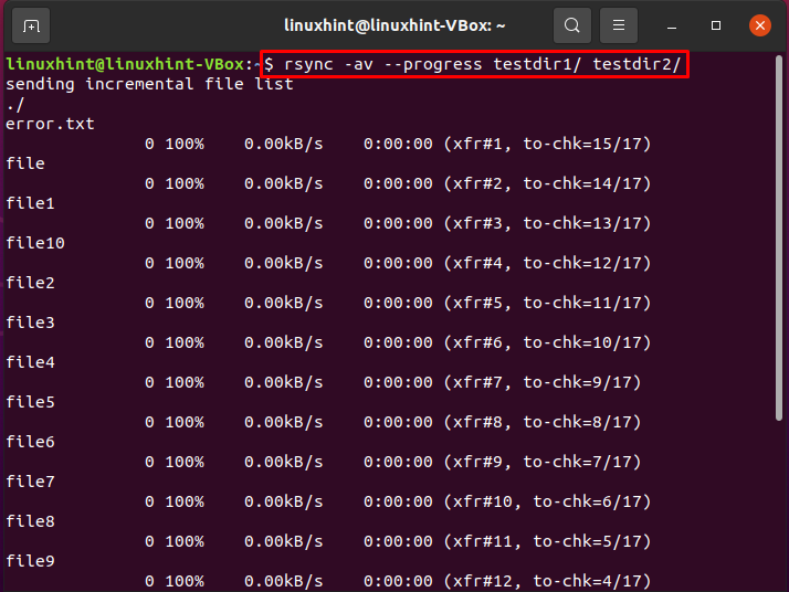 how to see rsync progress? How to see rsync progress? 1624051233 183 How to see rsync progress