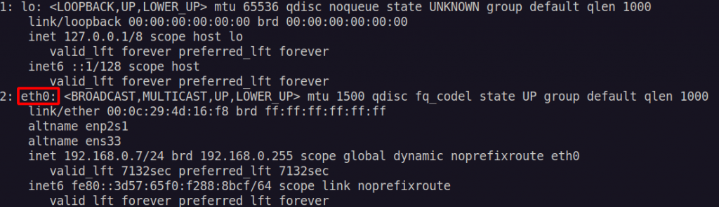 Configure Static IP Address
