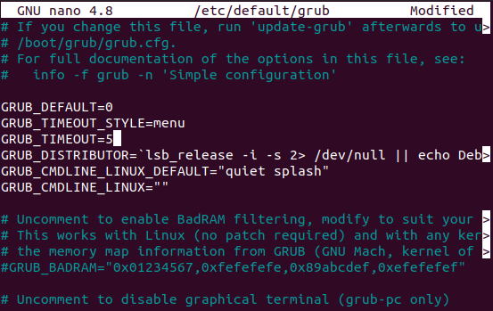 How do I modify the GRUB timeout in Linux? How do I modify the GRUB timeout in Linux? 1628966799 365 How do I change the GRUB timeout in Linux