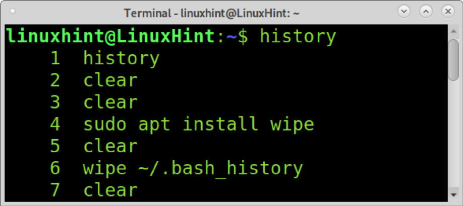 Delete historical past with no hint in Linux Delete historical past with no hint in Linux 1629576294 275 Delete history without a trace in Linux