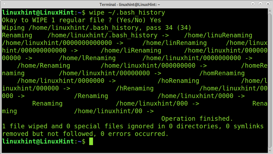 Delete historical past with no hint in Linux Delete historical past with no hint in Linux 1629576294 730 Delete history without a trace in Linux