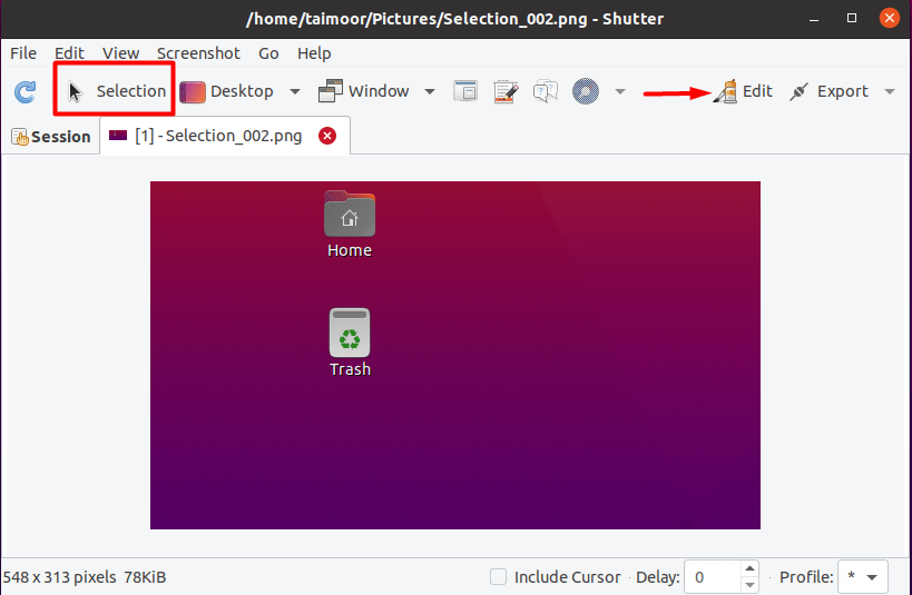 Capture selected area with shutter in Ubuntu How To Take Screenshot in Ubuntu How To Take Screenshot in Ubuntu 1630069710 560 How To Take Screenshot in Ubuntu