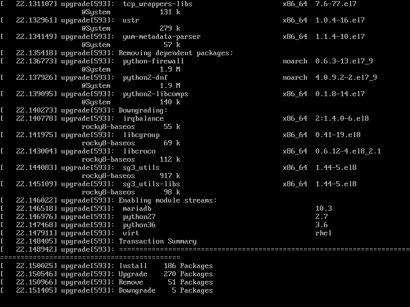 CentOS 7 to Rocky Linux 8 Migration In Progress