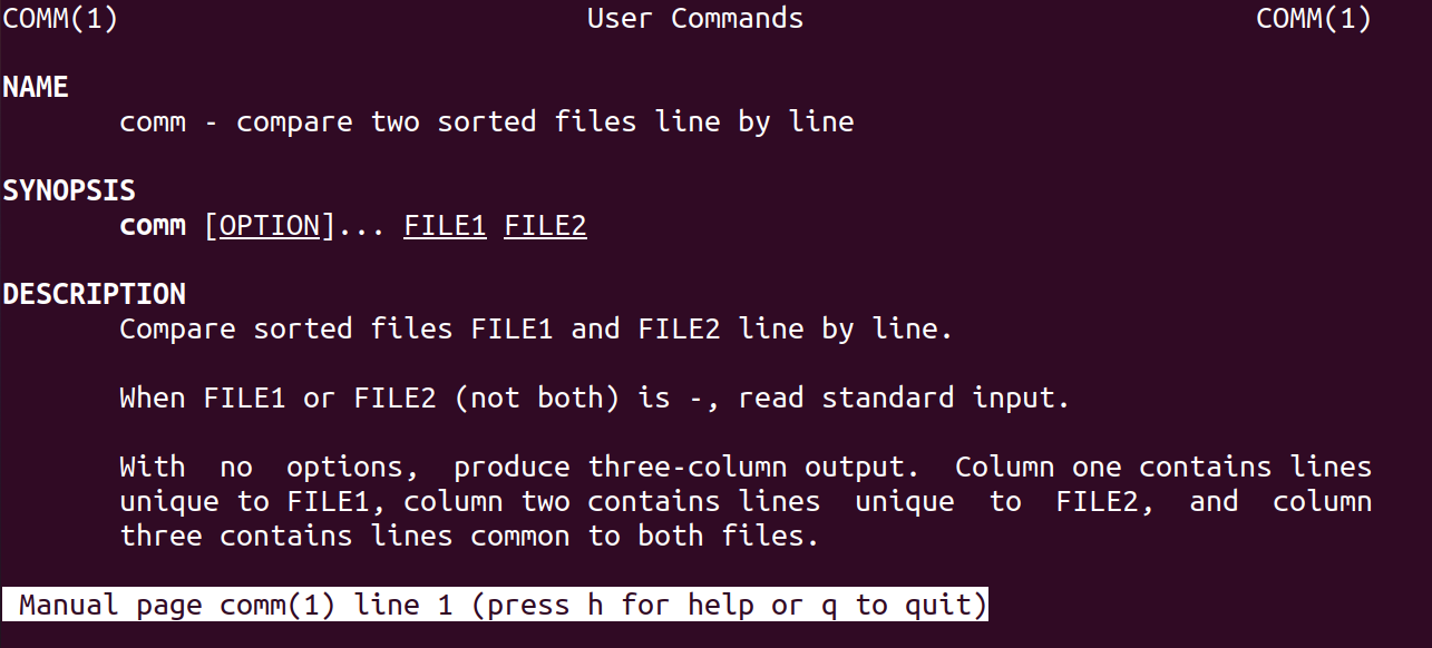 how to make use of comm command in linux How to make use of comm command in Linux 1641474106 253 How to use comm command in Linux