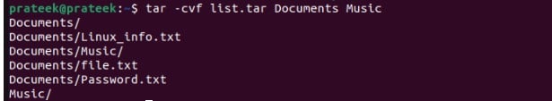 archive-multiple-directories-using-tar